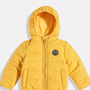 Boys Solid Puffer Jacket