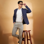 Notch Collar Single-Breasted Blazer